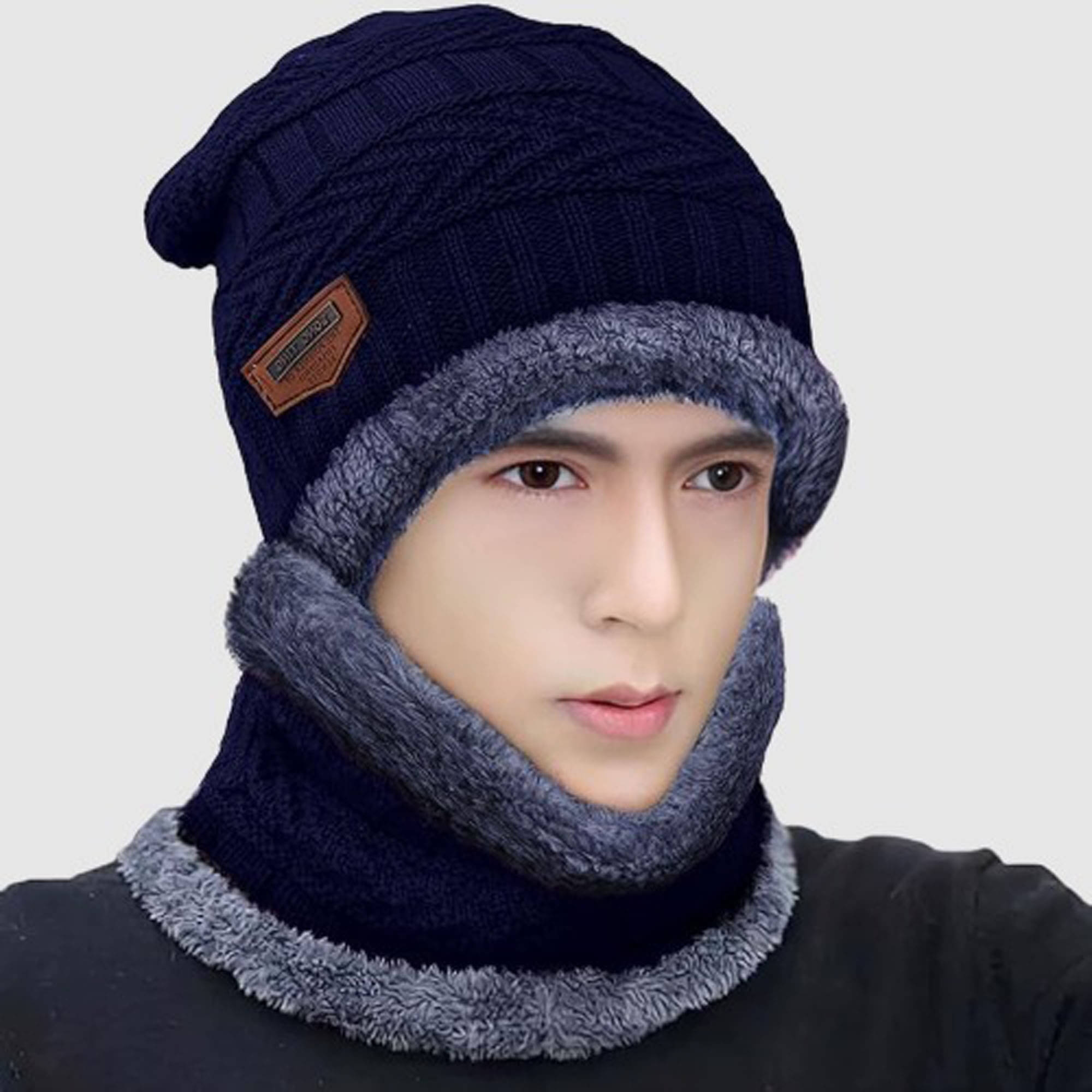     			Shakubhar Pack of 1 Woollen Men's Cap ( Blue )
