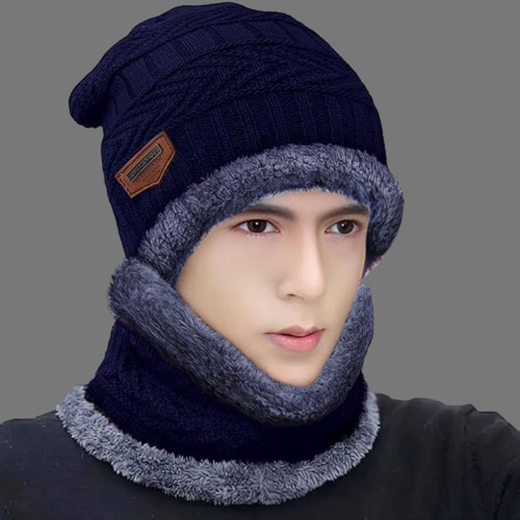     			Shakubhar Pack of 1 Woollen Men's Cap ( Blue )