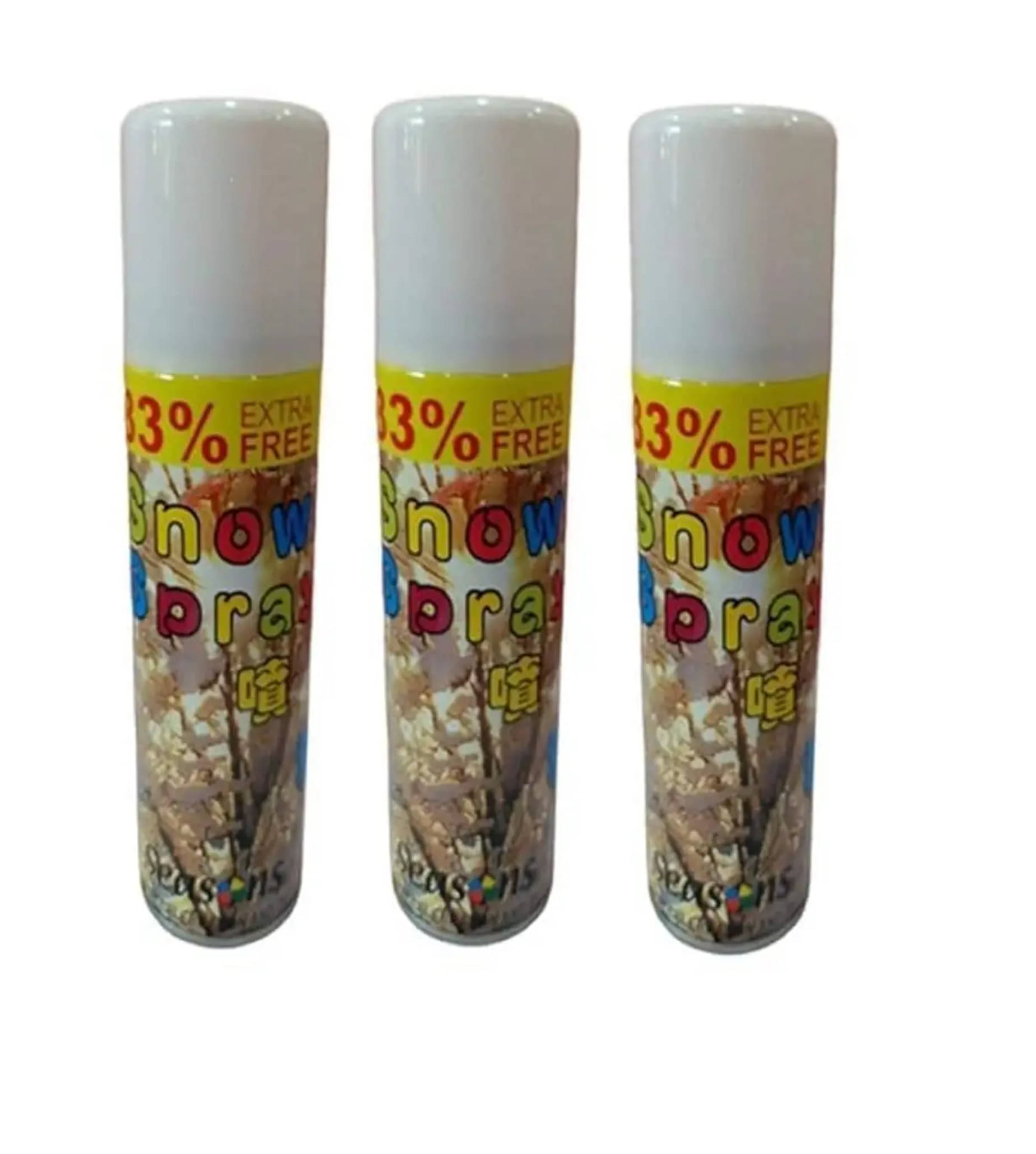     			Snow Spray - White Artificial Snow Party Spray - Ideal for Birthdays, Anniversaries & Celebrations, Pack of 3, White