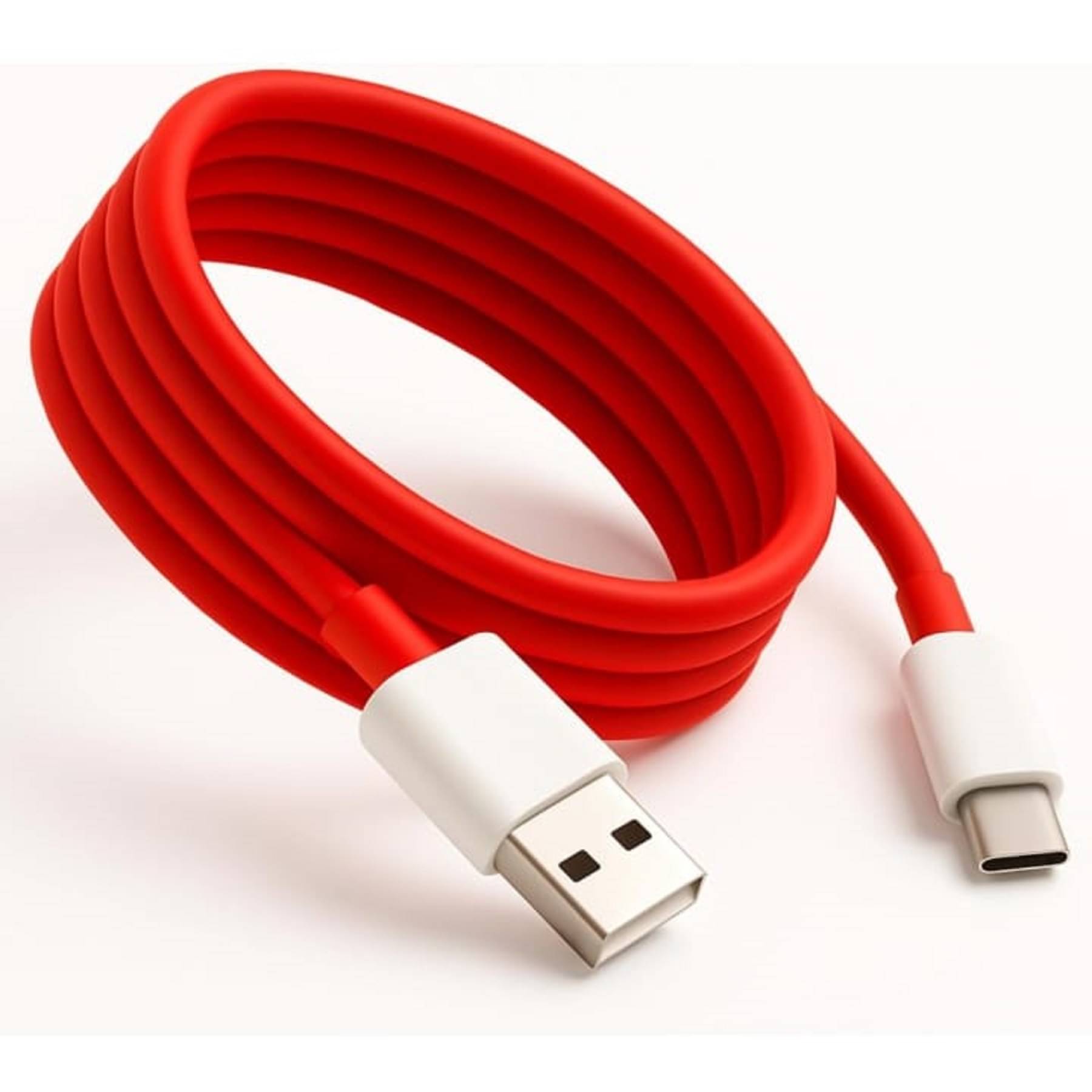     			UTRAX Fast 65W USB Type C Data Sync Fast Charging Charger Cable for One Plus 12,12r,11,11r,10r,10t,10,10 pro,9 Pro,8,8T,7t,7t Pro,6,Nord,4,3,2,2t,Ce2 Lite,Ce3 lite, Open 65Watt Wire, Red