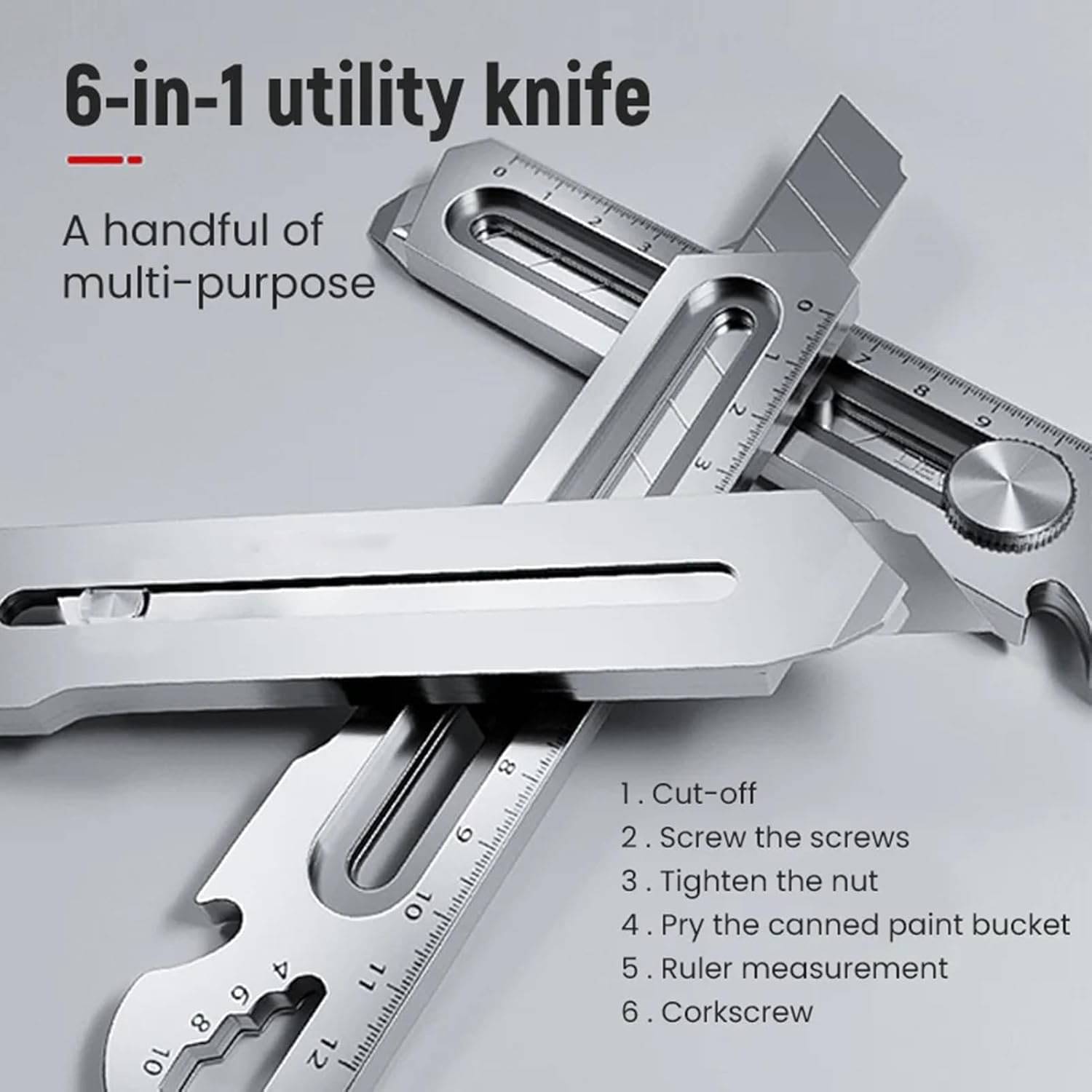     			ABHIRA Professional Cutter Knife Stainless Steel Utility Knives, Multi Purpose Utility, Metal Knife, Professional, Multifunctional Multi Purpose Carpet Die Cast Cutter