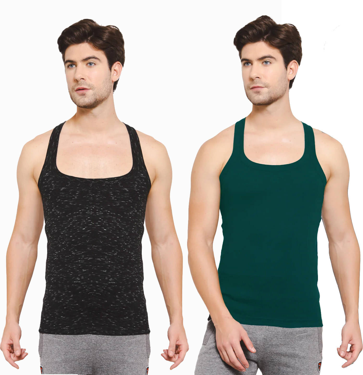 Amul comfy Pack of 2 Cotton Basic Vest For Men ( Multicolor ) Amul comfy Pack of 2 Cotton Basic Vest For Men ( Multicolor )