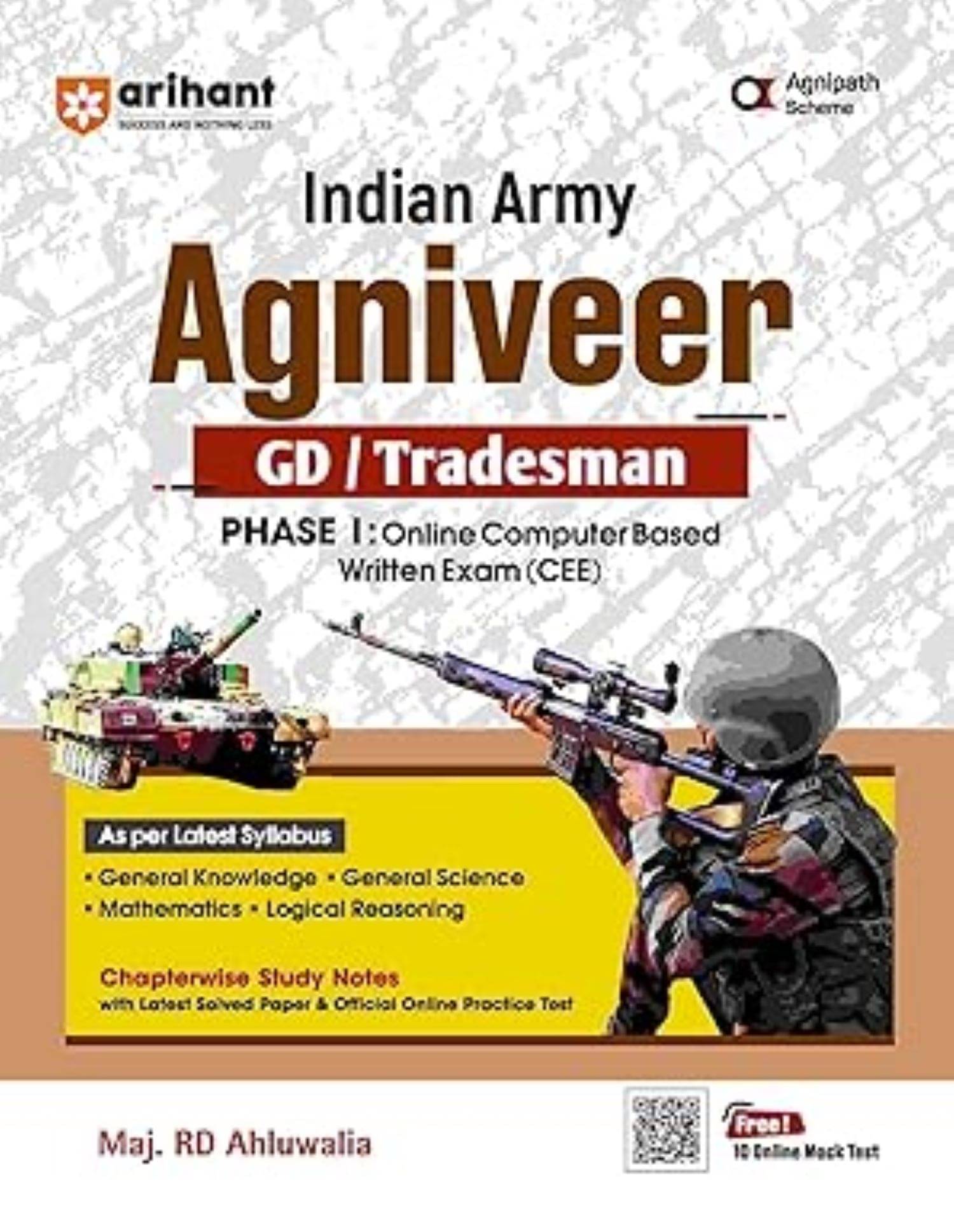 Arihant 2025-26 Exams Indian Army Agniveer GD/ Tradesman | Phase I Computer Based Online Exam (CEE) | English Medium Arihant 2025-26 Exams Indian Army Agniveer GD/ Tradesman | Phase I Computer Based Online Exam (CEE) | English Medium