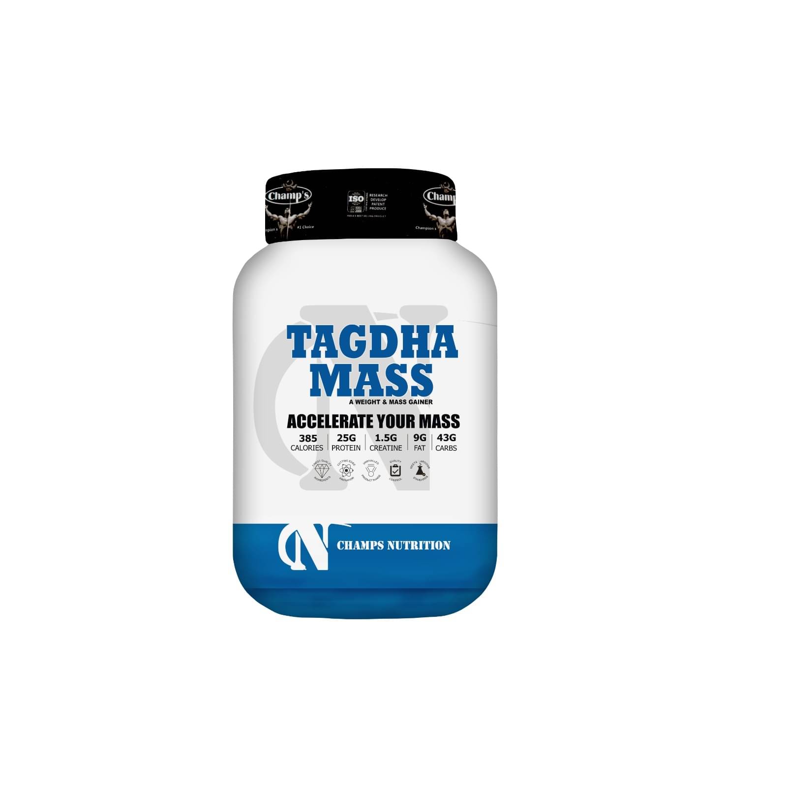     			Champs Nutrition TAGDHA MASS 4 lb Cookies & Cream Single Pack