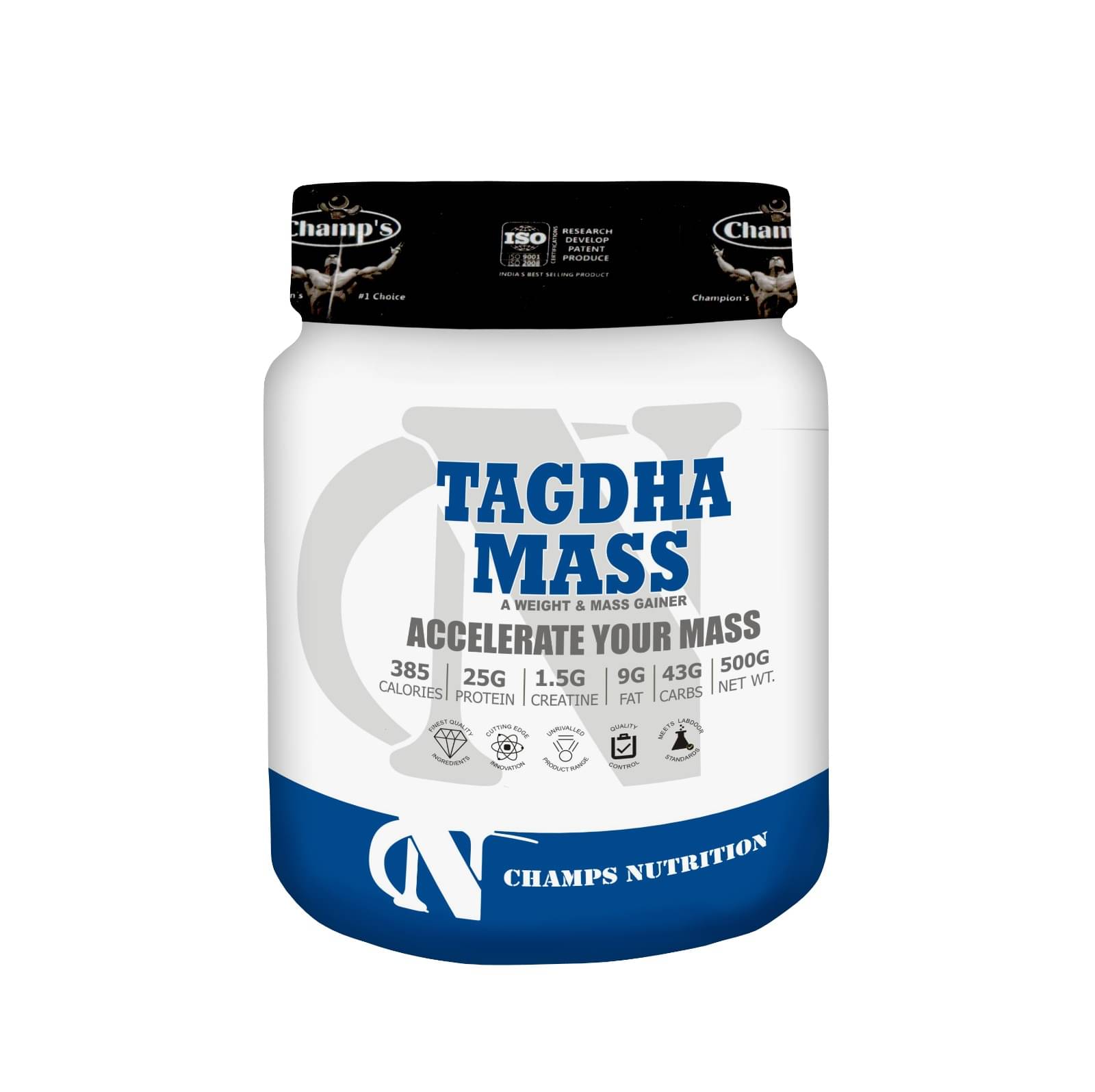 Champs Nutrition TAGDHA MASS 500 gm Banana Single Pack Champs Nutrition TAGDHA MASS 500 gm Banana Single Pack