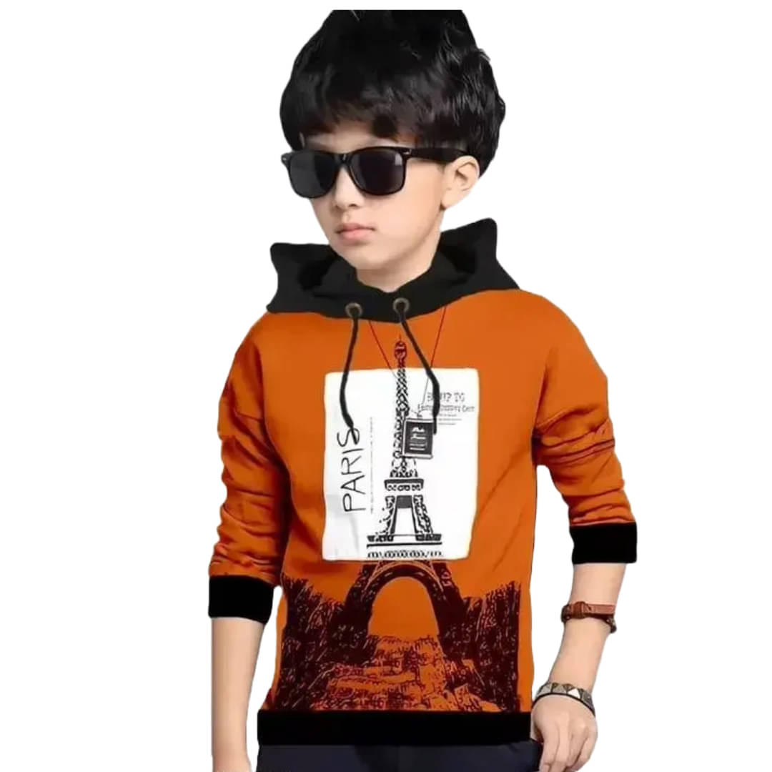     			Diaz Pack of 1 Boys & Girls Cotton T-Shirt ( Orange )