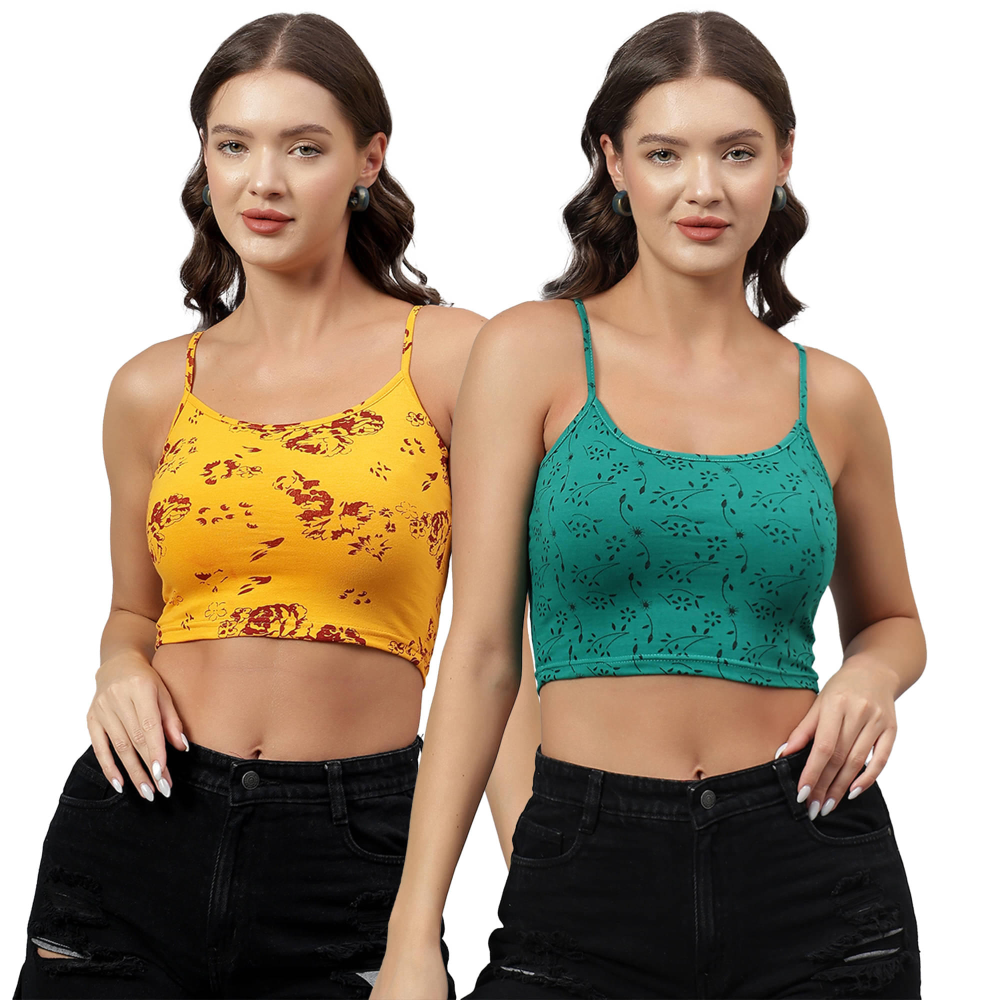 Diaz Women's Cotton Crop Top ( Multi Color ) Diaz Women's Cotton Crop Top ( Multi Color )