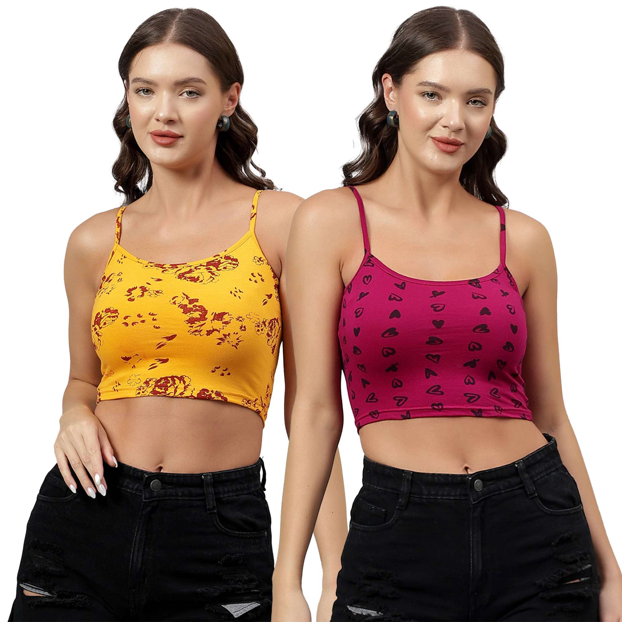     			Diaz Women's Cotton Crop Top ( Multi Color )