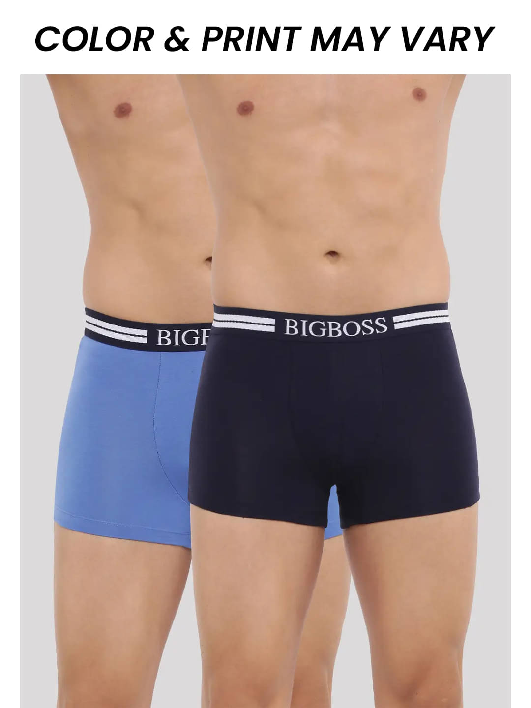 Dollar Bigboss Men's Pack of 2 Shuffle Intellisoft Cotton Modal Solid Trunk (Colour May Vary) Dollar Bigboss Men's Pack of 2 Shuffle Intellisoft Cotton Modal Solid Trunk (Colour May Vary)