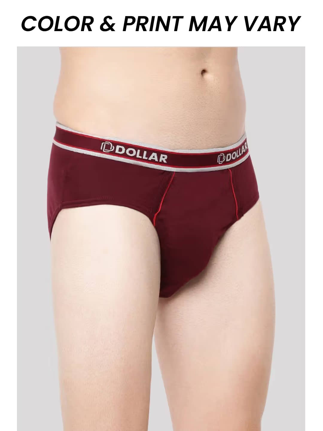 Dollar Bigboss Men's Pack of 4 Combed Cotton Solid Brief With Anti-Microbial Odour Control (Colour May Vary)