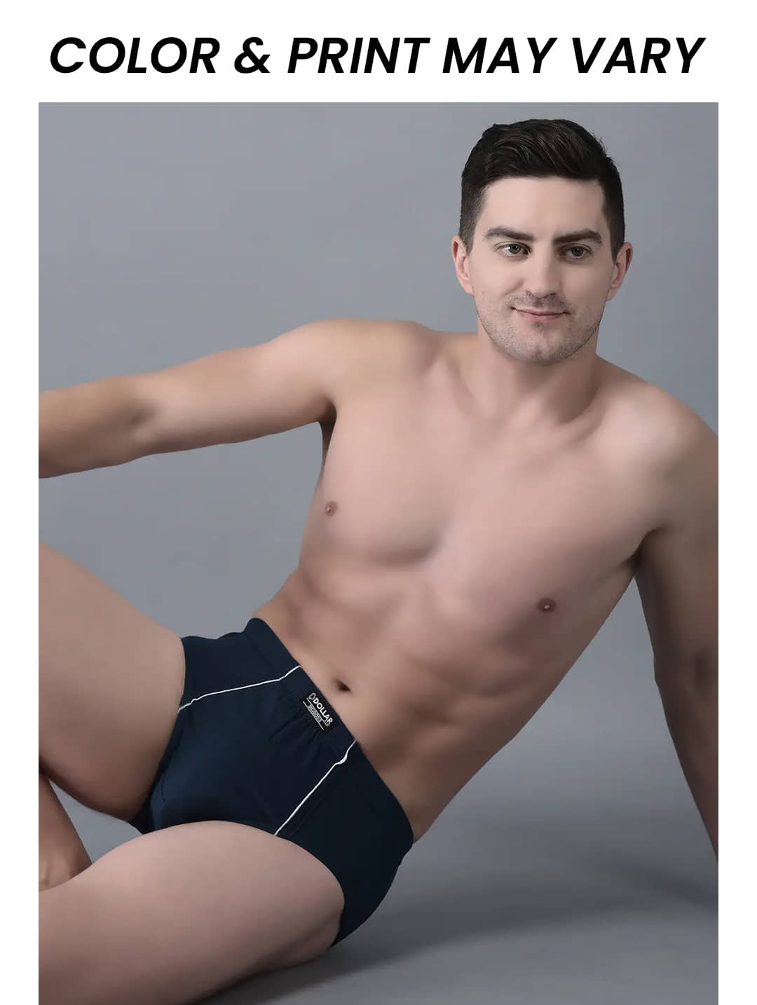 Dollar Bigboss Men's Pack of 2 Combed Cotton Solid Brief With Anti-Microbial Odour Control (Colour May Vary)