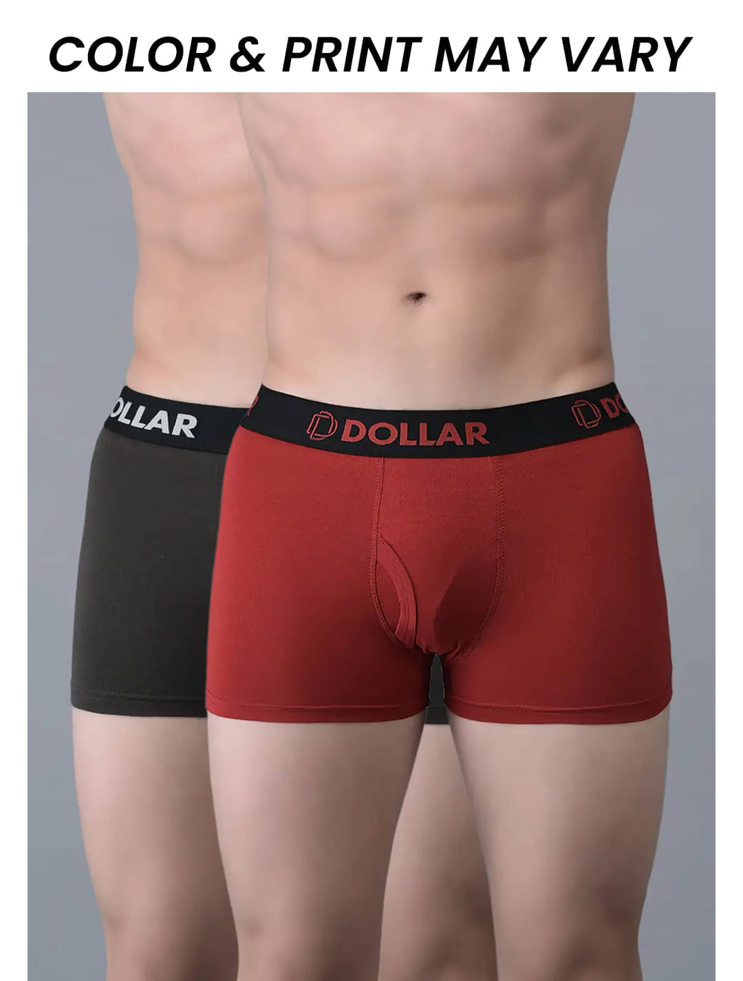 Dollar Bigboss Men's Pack of 2 Shuffle Intellisoft Cotton Spandex Solid Trunk (Colour May Vary) Dollar Bigboss Men's Pack of 2 Shuffle Intellisoft Cotton Spandex Solid Trunk (Colour May Vary)