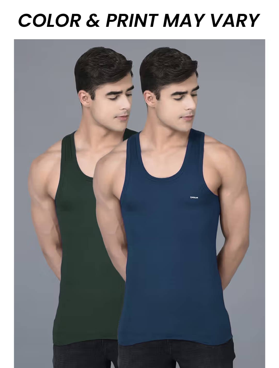 Dollar Bigboss Men's Pack of 2 Solid Combed Cotton Shrinkless Vest (Colour May Vary) Dollar Bigboss Men's Pack of 2 Solid Combed Cotton Shrinkless Vest (Colour May Vary)