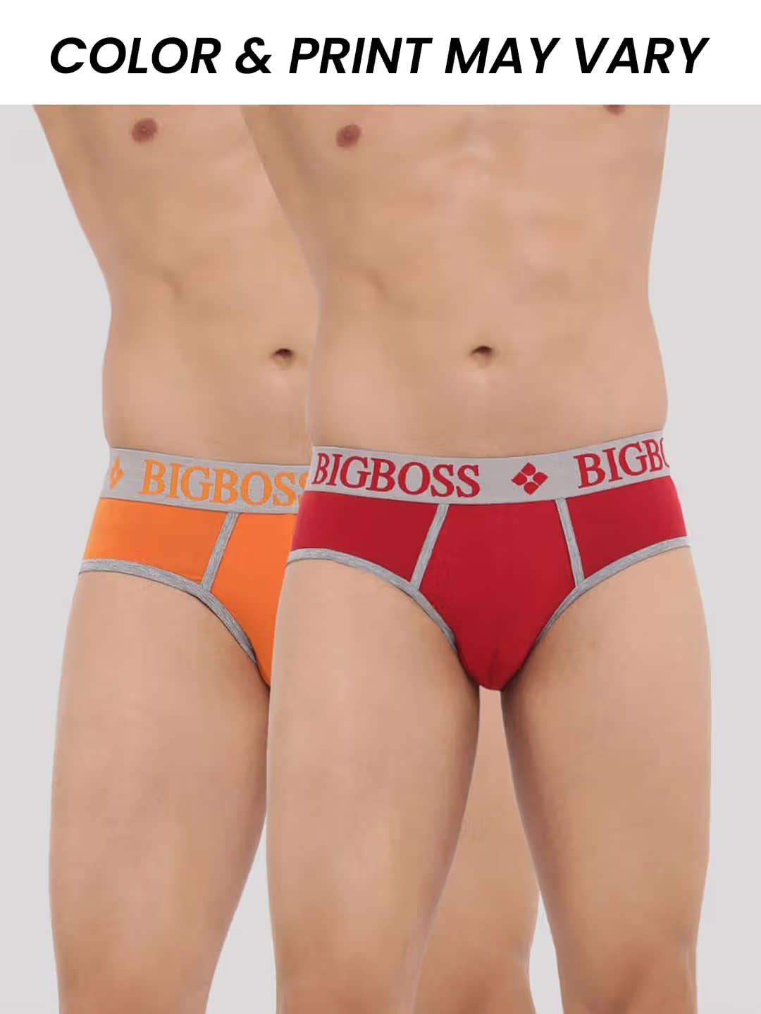 Dollar Bigboss Men's Pack of 2 Shuffle Intellisoft Super Combed Cotton Modal Solid Brief (Colour May Vary)
