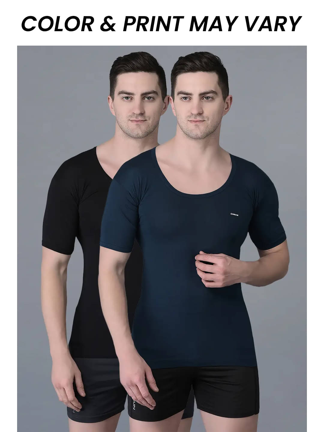     			Dollar Bigboss Men's Pack of 2 Solid Combed Cotton Shrinkless Vest (Colour May Vary)