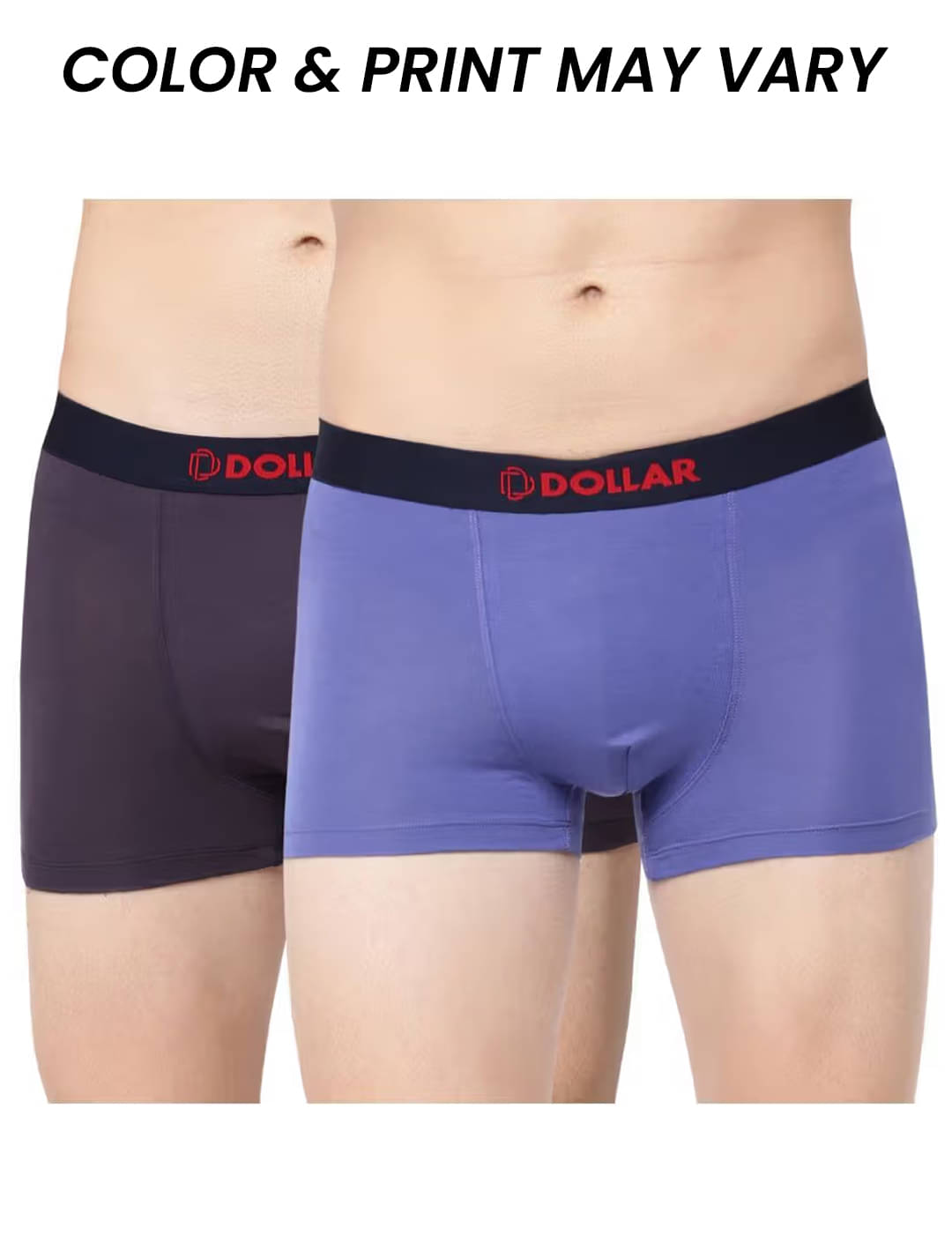 Dollar Bigboss Men's Pack of 2 Solid Trendy Trunk Formulated with Micro Modal Fabric (Colour May Vary) Dollar Bigboss Men's Pack of 2 Solid Trendy Trunk Formulated with Micro Modal Fabric (Colour May Vary)