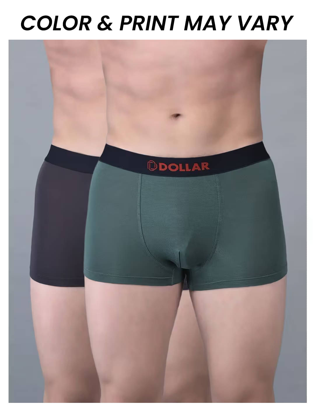 Dollar Bigboss Men's Pack of 2 Solid Trendy Trunk Formulated with Micro Modal Fabric (Colour May Vary) Dollar Bigboss Men's Pack of 2 Solid Trendy Trunk Formulated with Micro Modal Fabric (Colour May Vary)