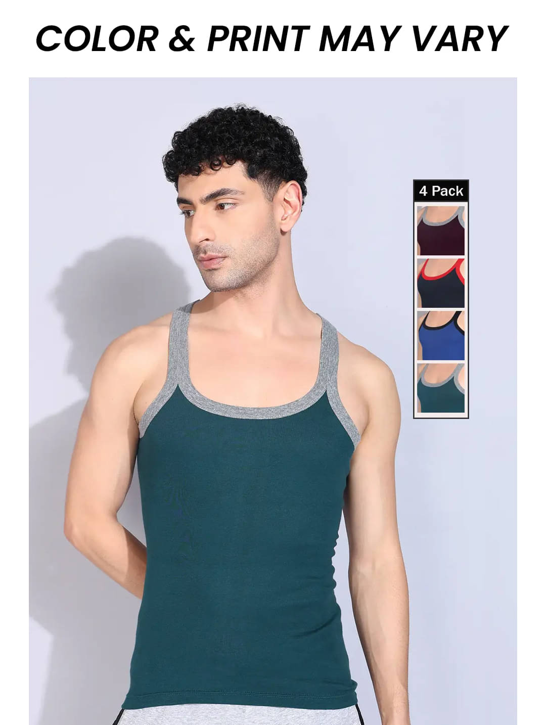 Dollar Bigboss Men's Pack of 5 Solid Combed Cotton Racerback Styled Gym Vest (Colour May Vary) Dollar Bigboss Men's Pack of 5 Solid Combed Cotton Racerback Styled Gym Vest (Colour May Vary)