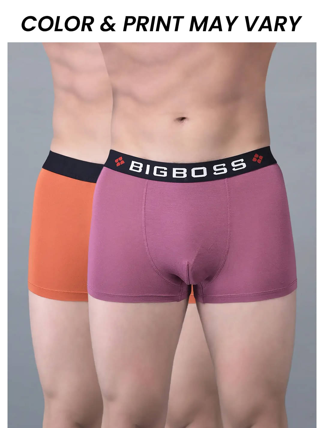 Dollar Bigboss Men's Pack of 2 Solid Trendy Trunk Formulated with Micro Modal Fabric (Colour May Vary) Dollar Bigboss Men's Pack of 2 Solid Trendy Trunk Formulated with Micro Modal Fabric (Colour May Vary)