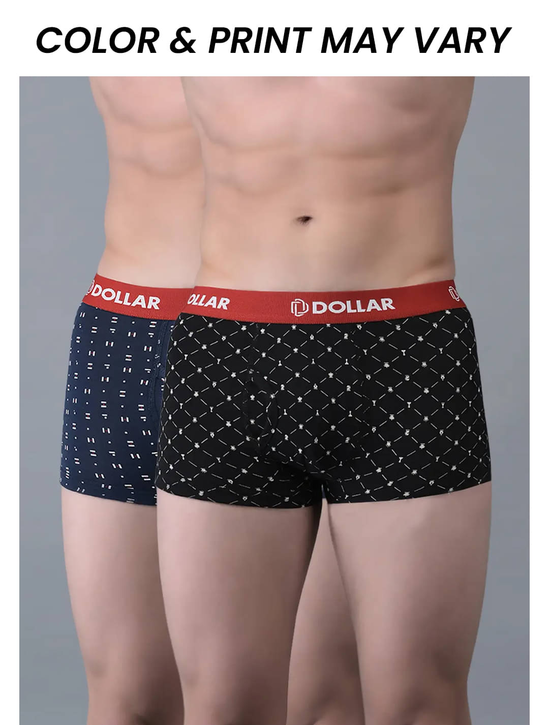 Dollar Bigboss Men's Pack of 2 Combed Cotton Printed Trunk (Colour May Vary) Dollar Bigboss Men's Pack of 2 Combed Cotton Printed Trunk (Colour May Vary)