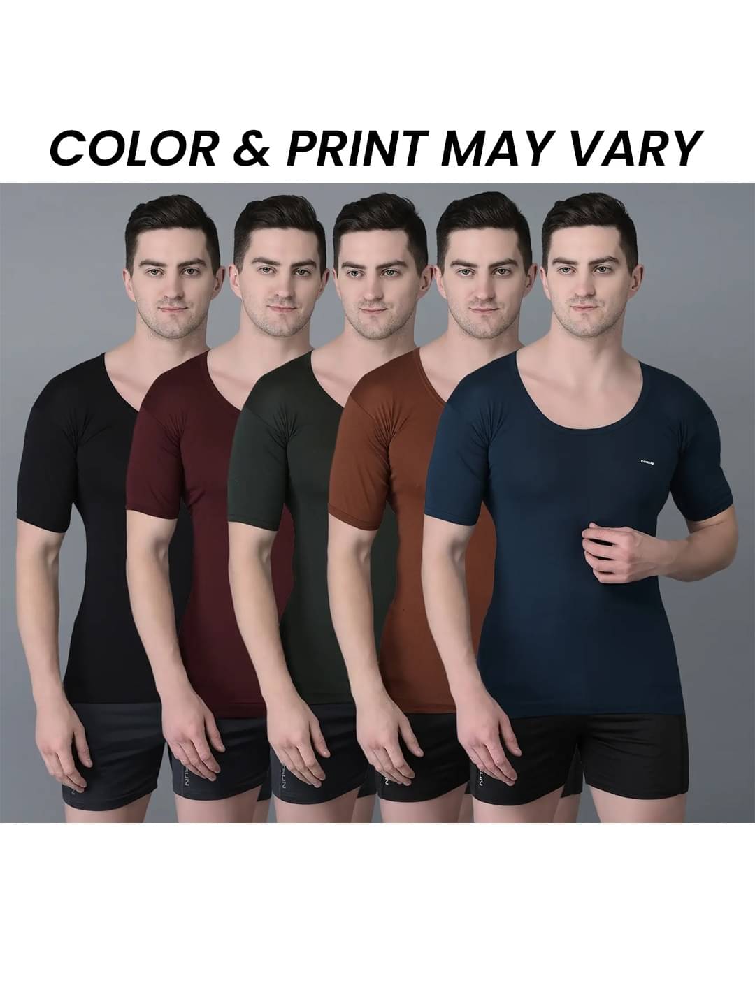 Dollar Bigboss Men's Pack of 5 Solid Combed Cotton Shrinkless Vest (Colour May Vary) Dollar Bigboss Men's Pack of 5 Solid Combed Cotton Shrinkless Vest (Colour May Vary)