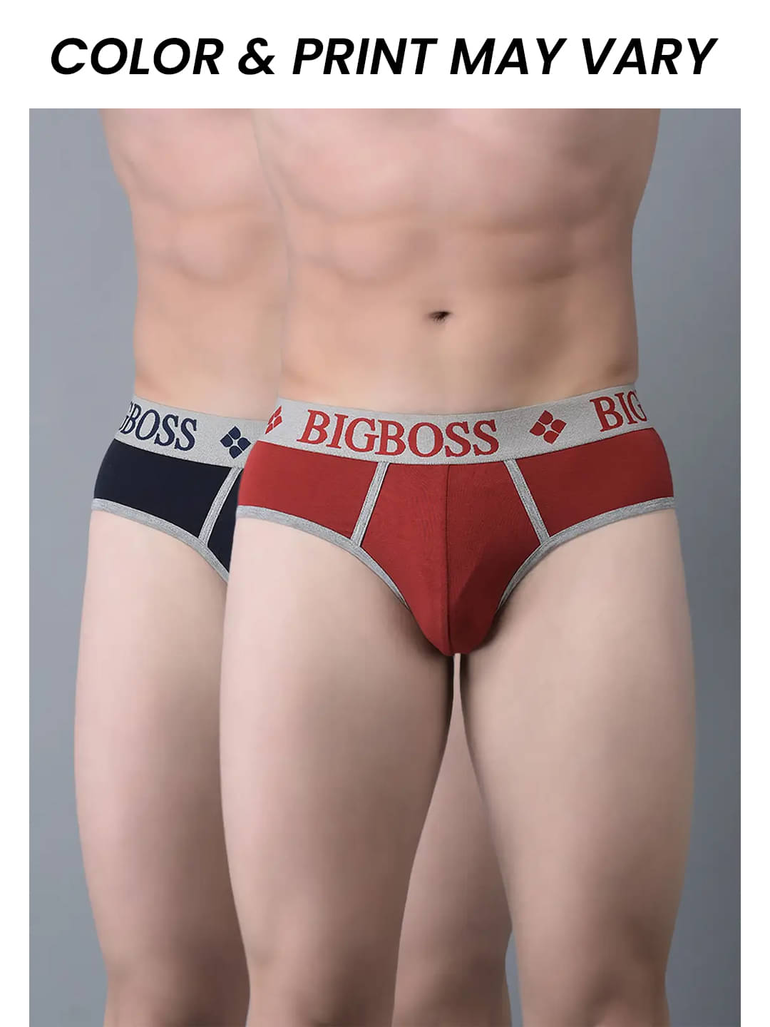     			Dollar Bigboss Men's Pack of 2 Shuffle Intellisoft Super Combed Cotton Modal Solid Brief (Colour May Vary)
