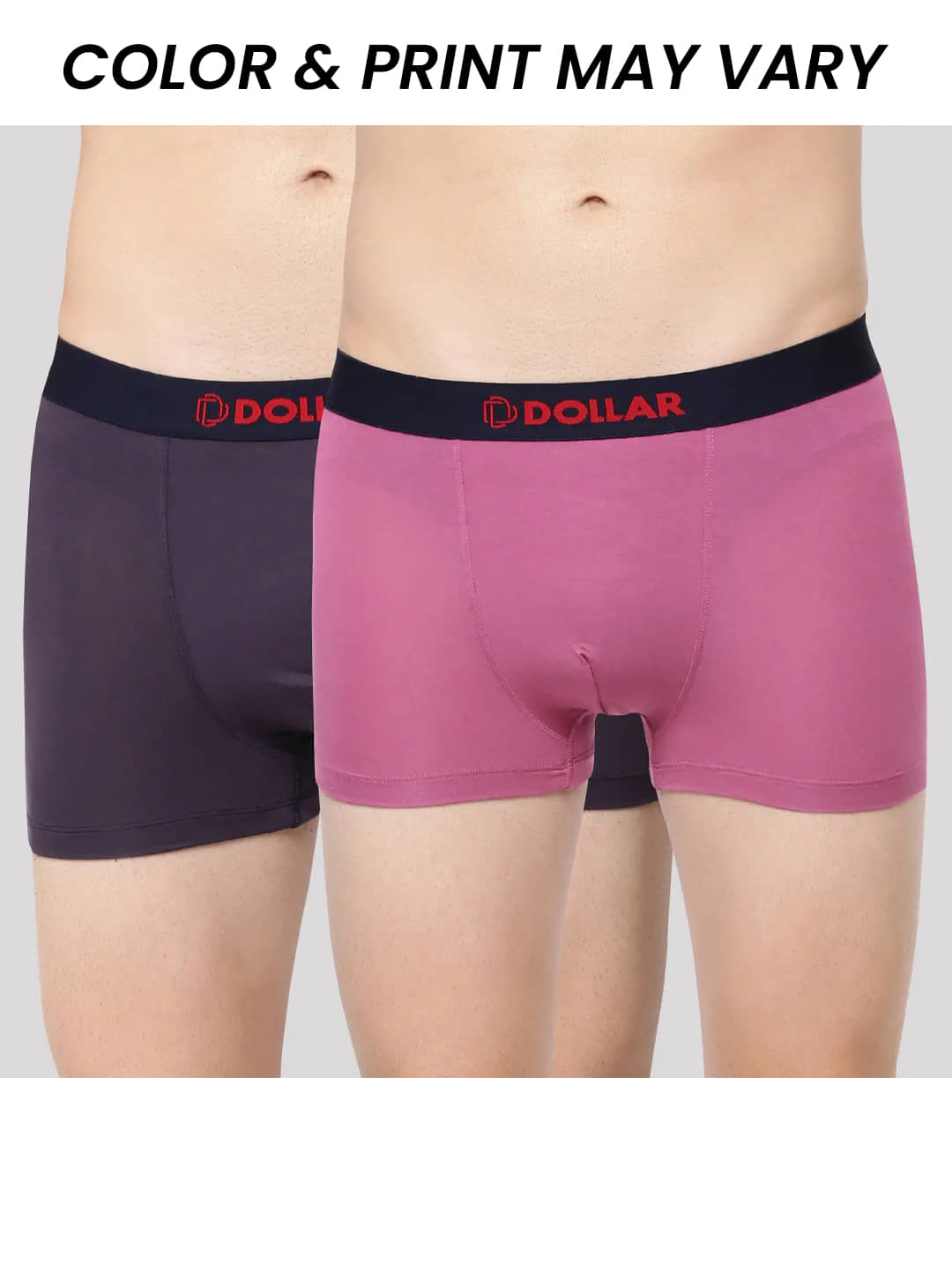 Dollar Bigboss Men's Pack of 2 Solid Trendy Trunk Formulated with Micro Modal Fabric (Colour May Vary)