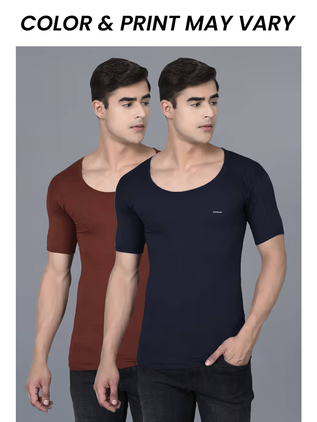 Dollar Bigboss Men's Pack of 2 Solid Combed Cotton Shrinkless Vest (Colour May Vary) Dollar Bigboss Men's Pack of 2 Solid Combed Cotton Shrinkless Vest (Colour May Vary)