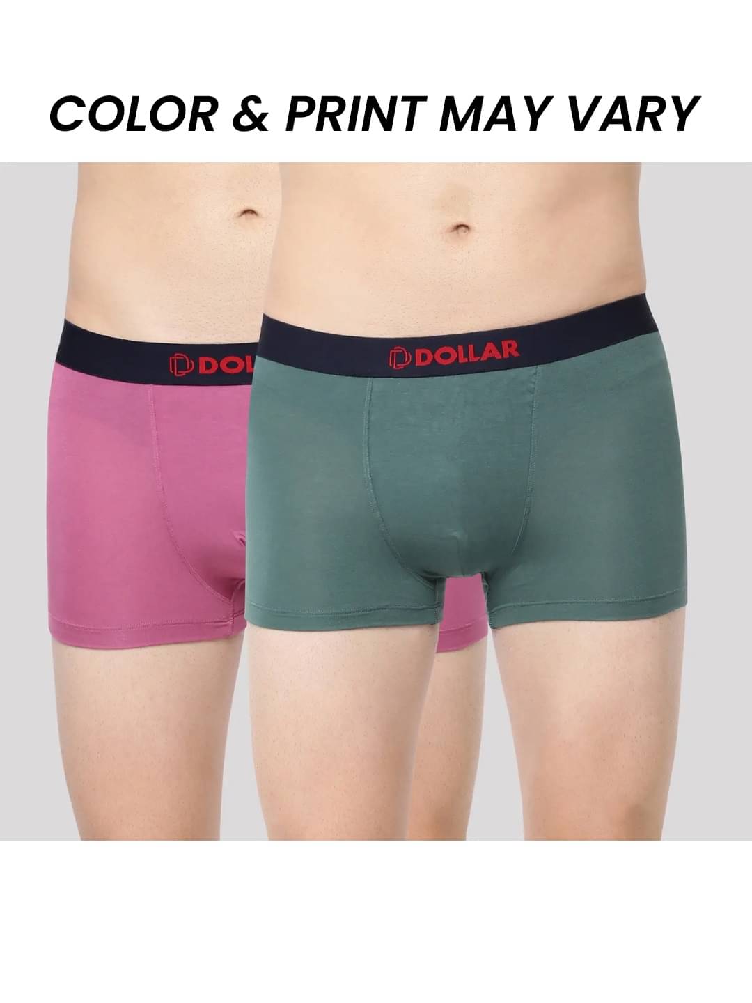 Dollar Bigboss Men's Pack of 2 Solid Trendy Trunk Formulated with Micro Modal Fabric (Colour May Vary) Dollar Bigboss Men's Pack of 2 Solid Trendy Trunk Formulated with Micro Modal Fabric (Colour May Vary)