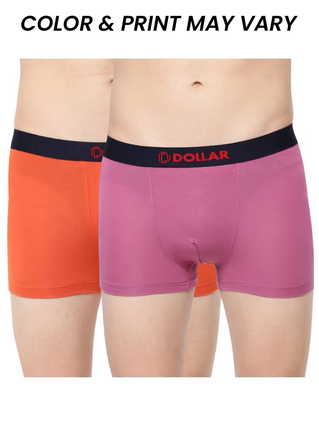 Dollar Bigboss Men's Pack of 2 Solid Trendy Trunk Formulated with Micro Modal Fabric (Colour May Vary) Dollar Bigboss Men's Pack of 2 Solid Trendy Trunk Formulated with Micro Modal Fabric (Colour May Vary)