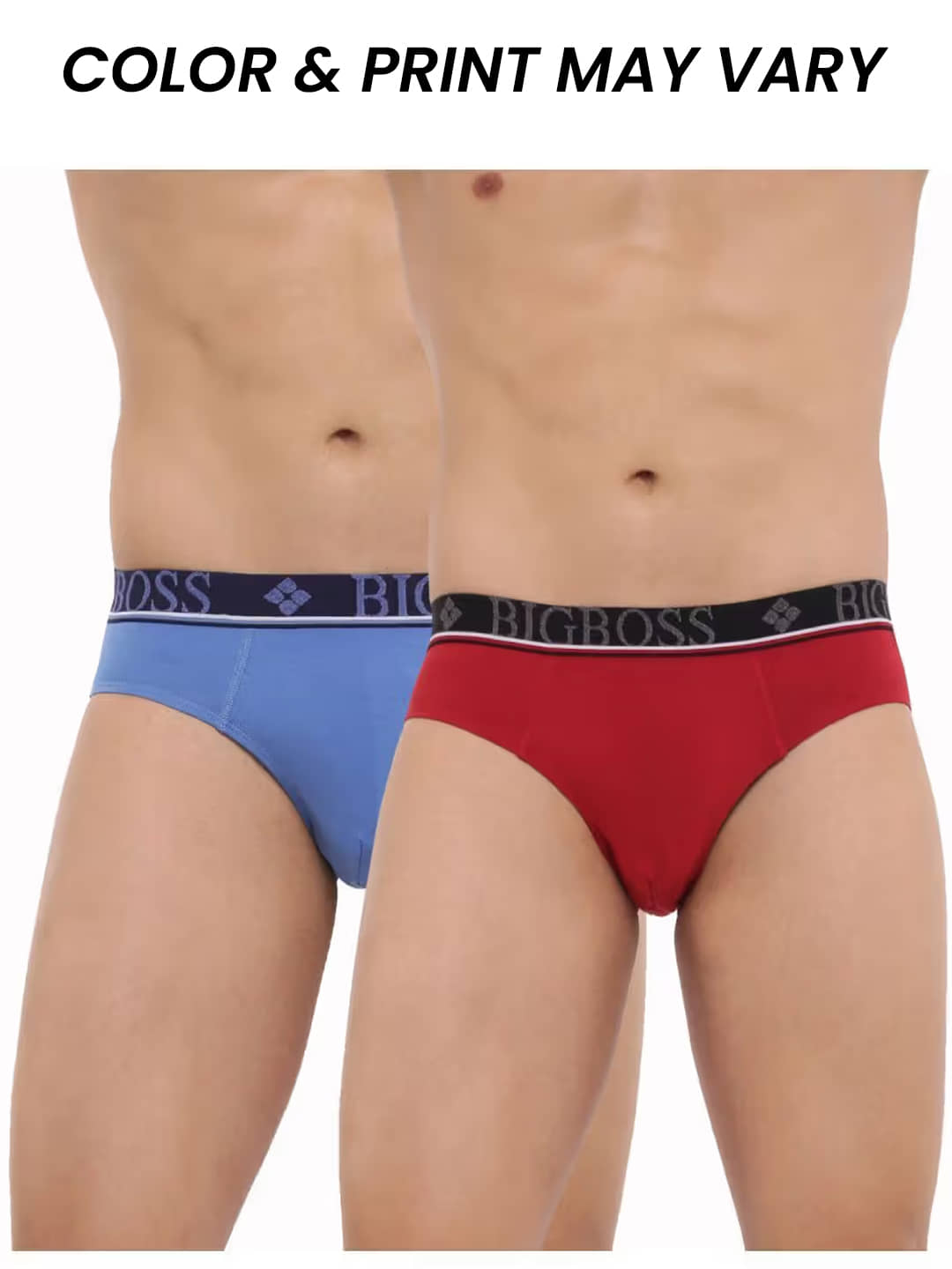 Dollar Bigboss Men's Pack of 2 Shuffle Intellisoft Cotton Modal Solid Brief (Colour May Vary)