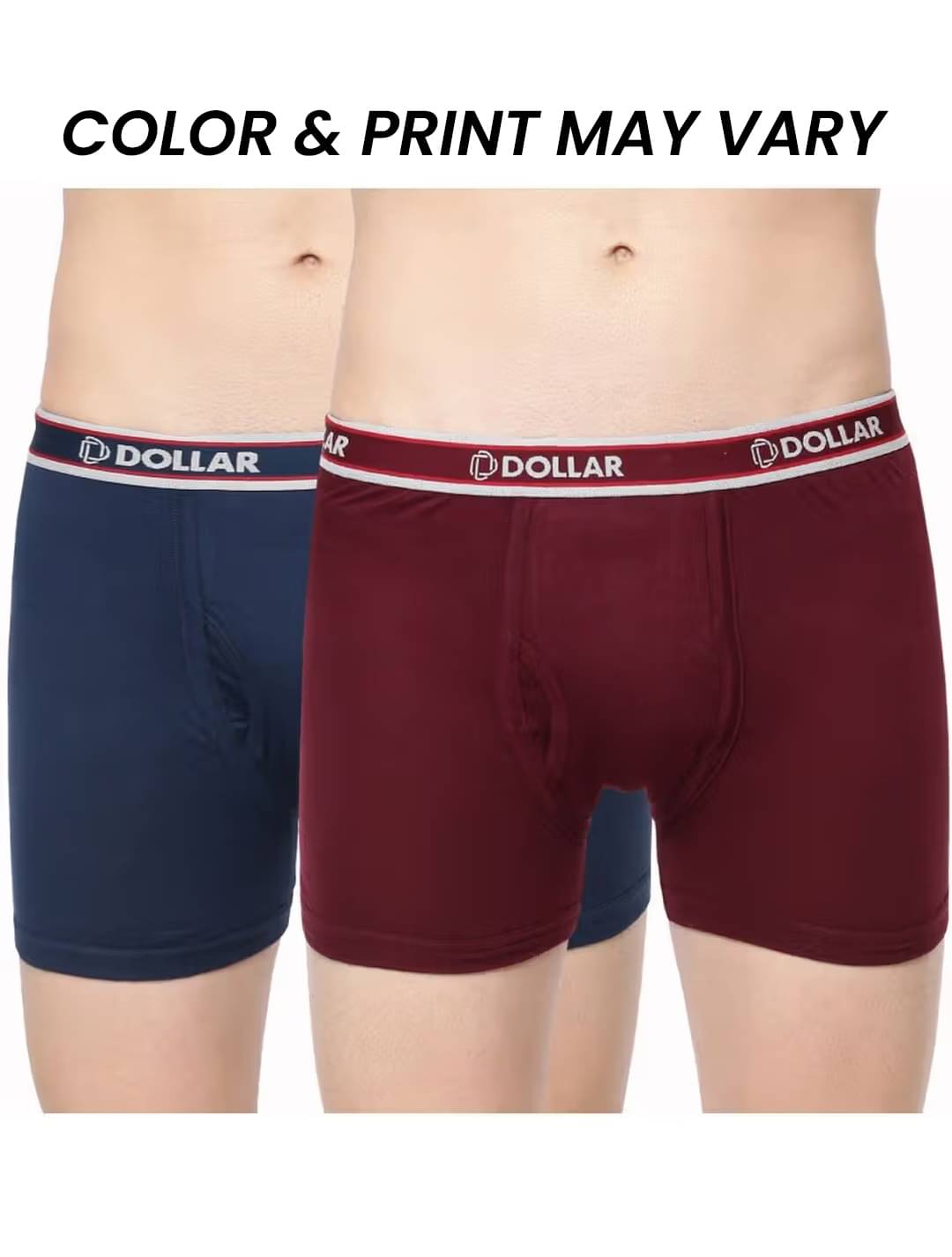     			Dollar Bigboss Men's Pack of 2 Solid Combed Cotton Interlock Trunk (Colour May Vary)