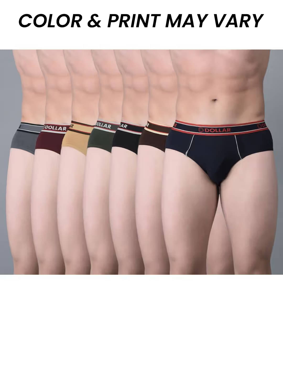 Dollar Bigboss Men's Pack of 7 Combed Cotton Solid Brief With Anti-Microbial Odour Control (Colour May Vary)     			Dollar Bigboss Men's Pack of 7 Combed Cotton Solid Brief With Anti-Microbial Odour Control (Colour May Vary)