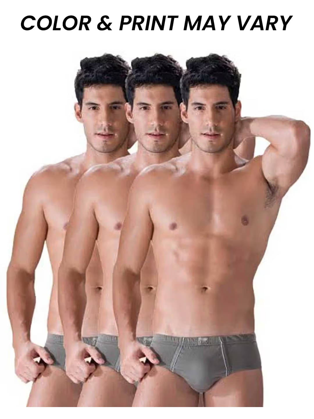     			Dollar Bigboss Men's Pack of 3 Combed Cotton Solid Brief With Anti-Microbial Odour Control (Colour May Vary)