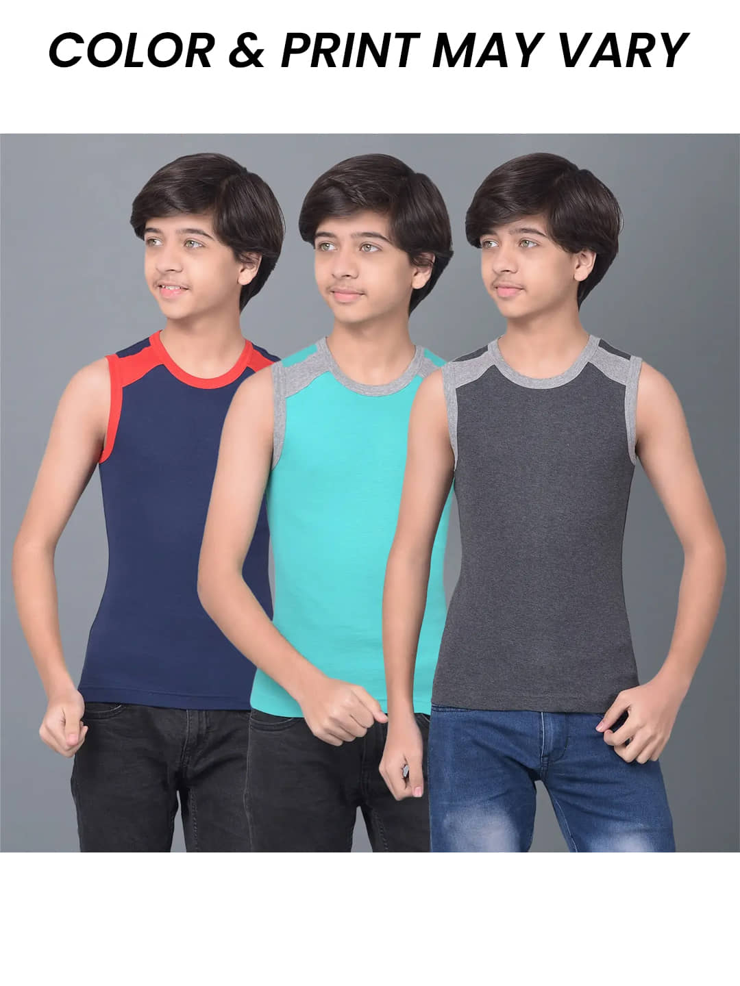 Dollar Bigboss Pack of 3 Boys Cotton Blend ( Multi Color ) - Nightwear & Loungewear | Buy online on ZillyBuy