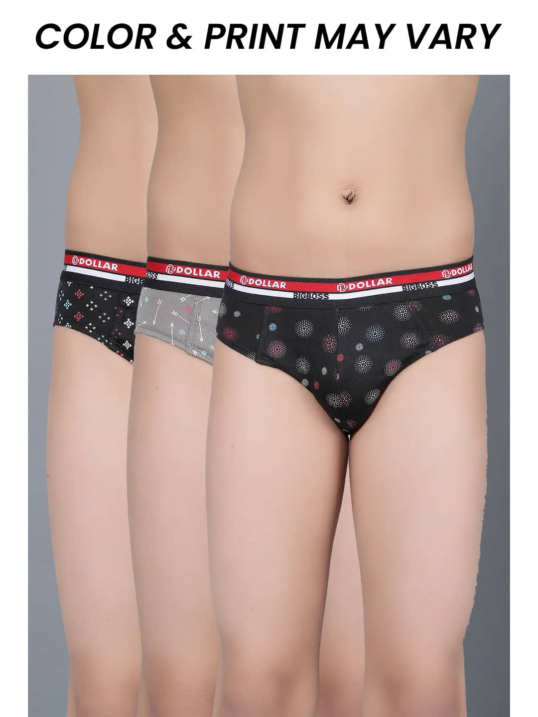Dollar Bigboss Pack of 3 Boys Cotton Blend Briefs ( Multi Color ) - Nightwear & Loungewear | Buy online on ZillyBuy