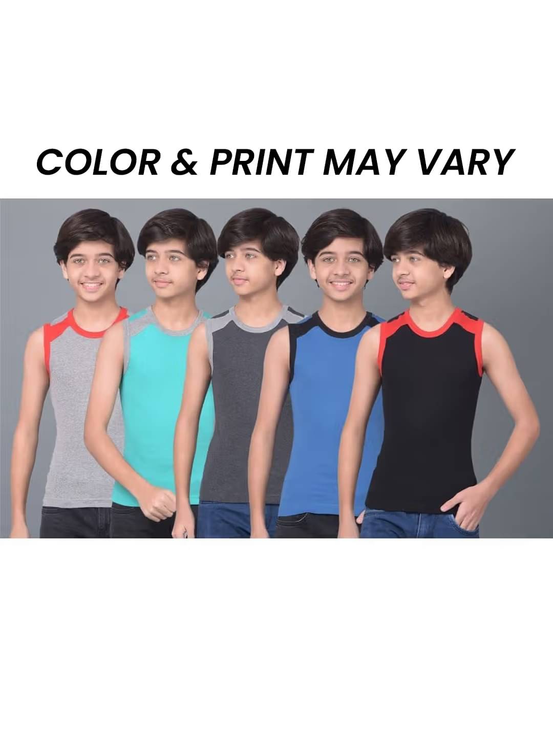     			Dollar Bigboss Pack of 5 Boys Cotton Blend ( Multi Color )