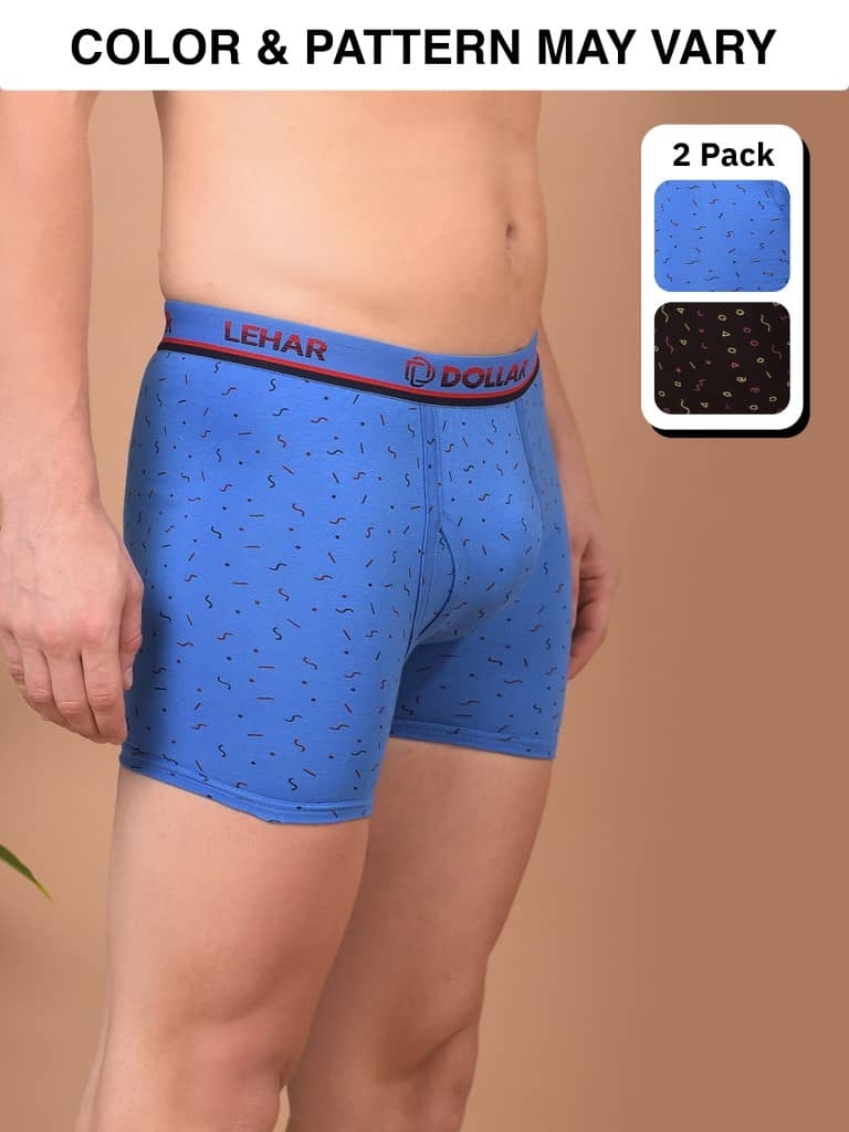 Dollar Pack of 2 Cotton Blend Trunks For Men's ( Multicolor3 )