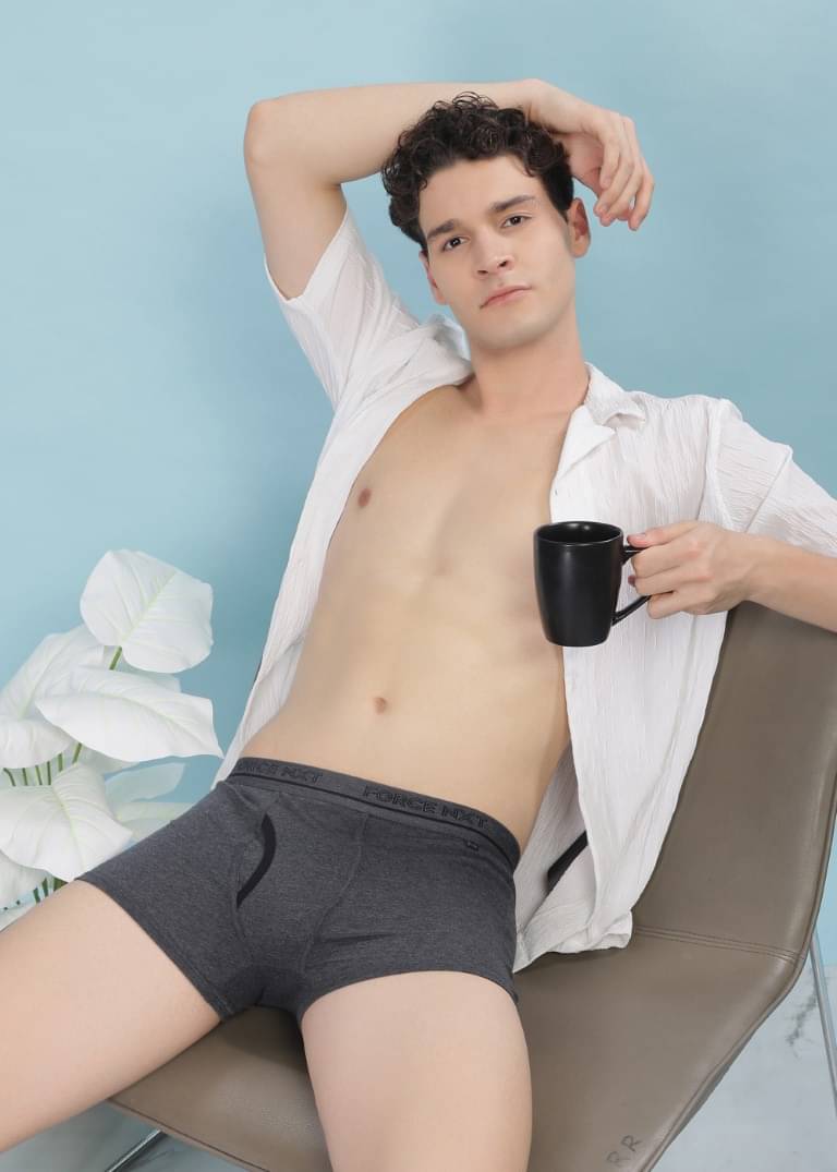 Force NXT Grey Cotton Men's Trunks ( Pack of 1 ) Force NXT Grey Cotton Men's Trunks ( Pack of 1 )
