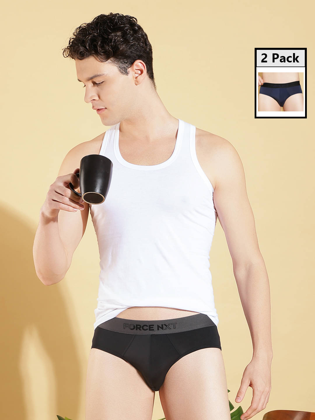     			Force NXT Pack of 2 Cotton Briefs For Men's ( Multicolor5 )