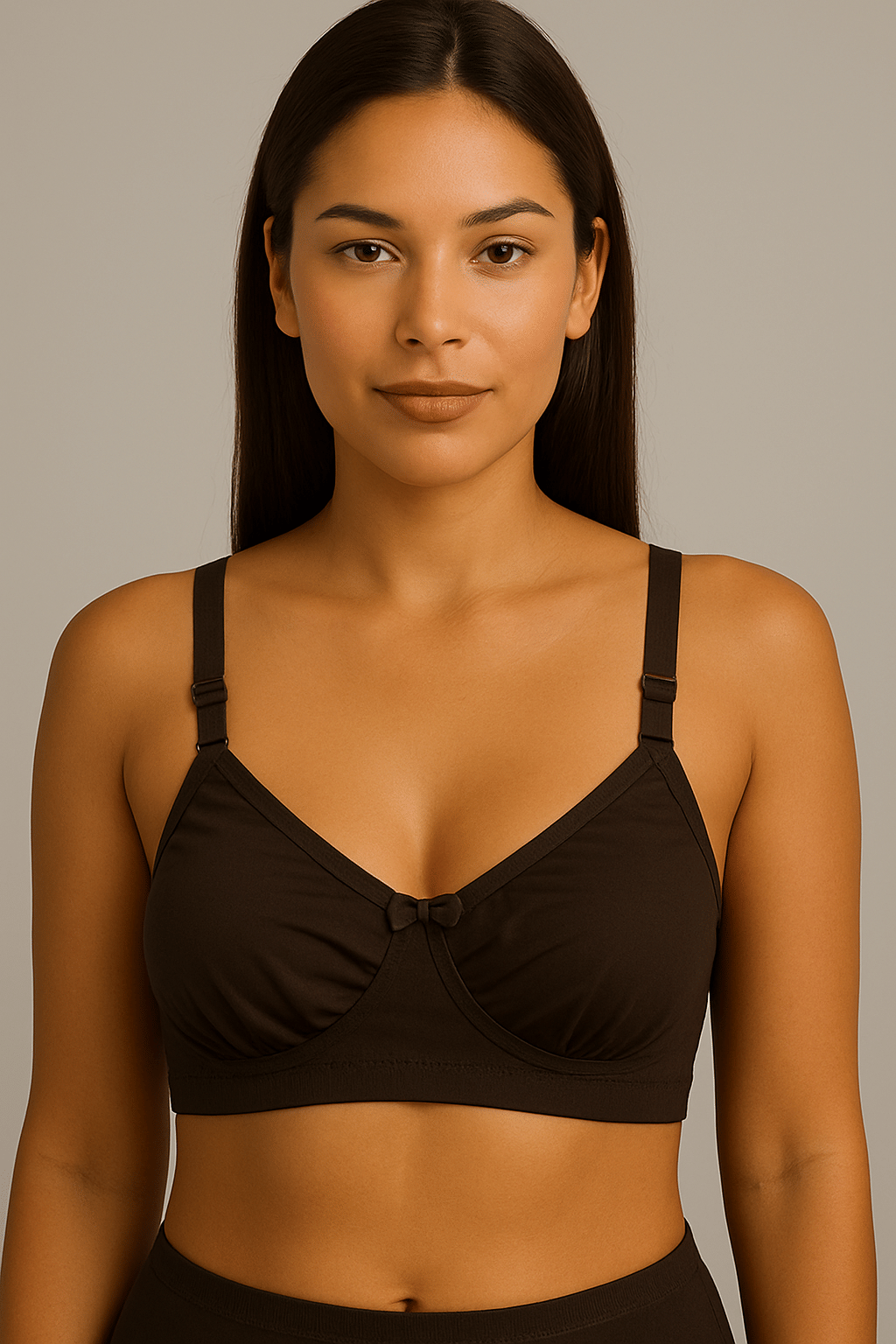     			HERBLOURE Pack of 1 Lycra Non Padded Everyday Bra For Women ( Brown )