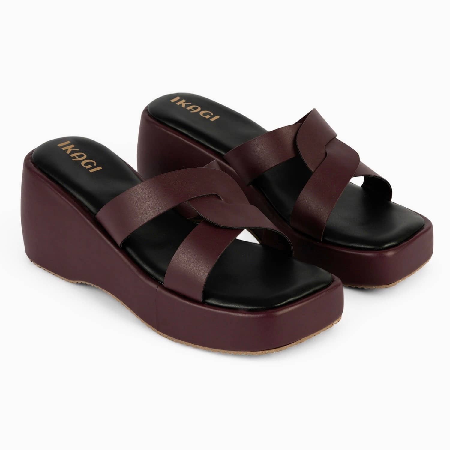 IKAGI White Women's Slip On Heels - Heels | Buy online on ZillyBuy