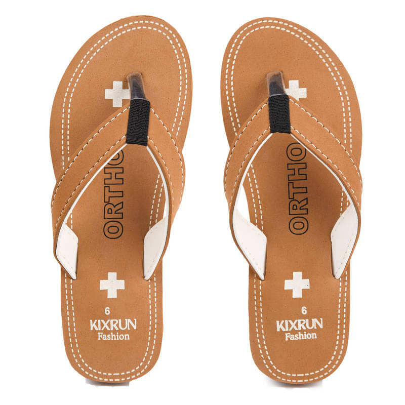     			KIXRUN FASHION Tan Women's Daily Slipper