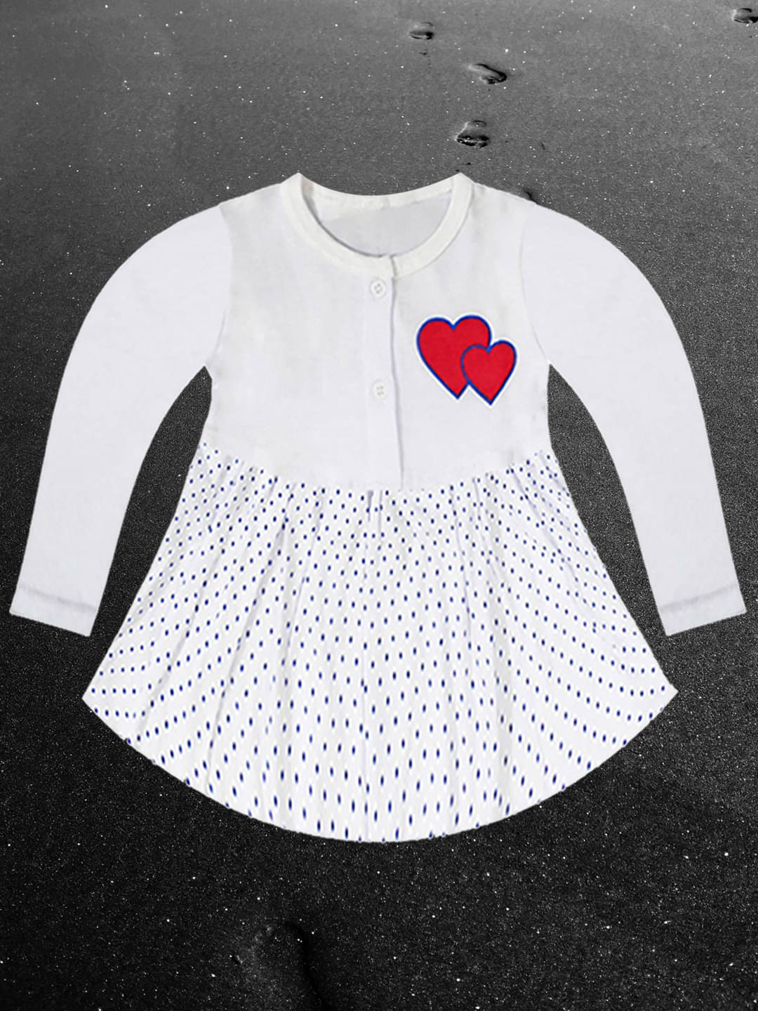     			KidzzCart Pack of 1 Baby Girls Cotton Dress ( White )