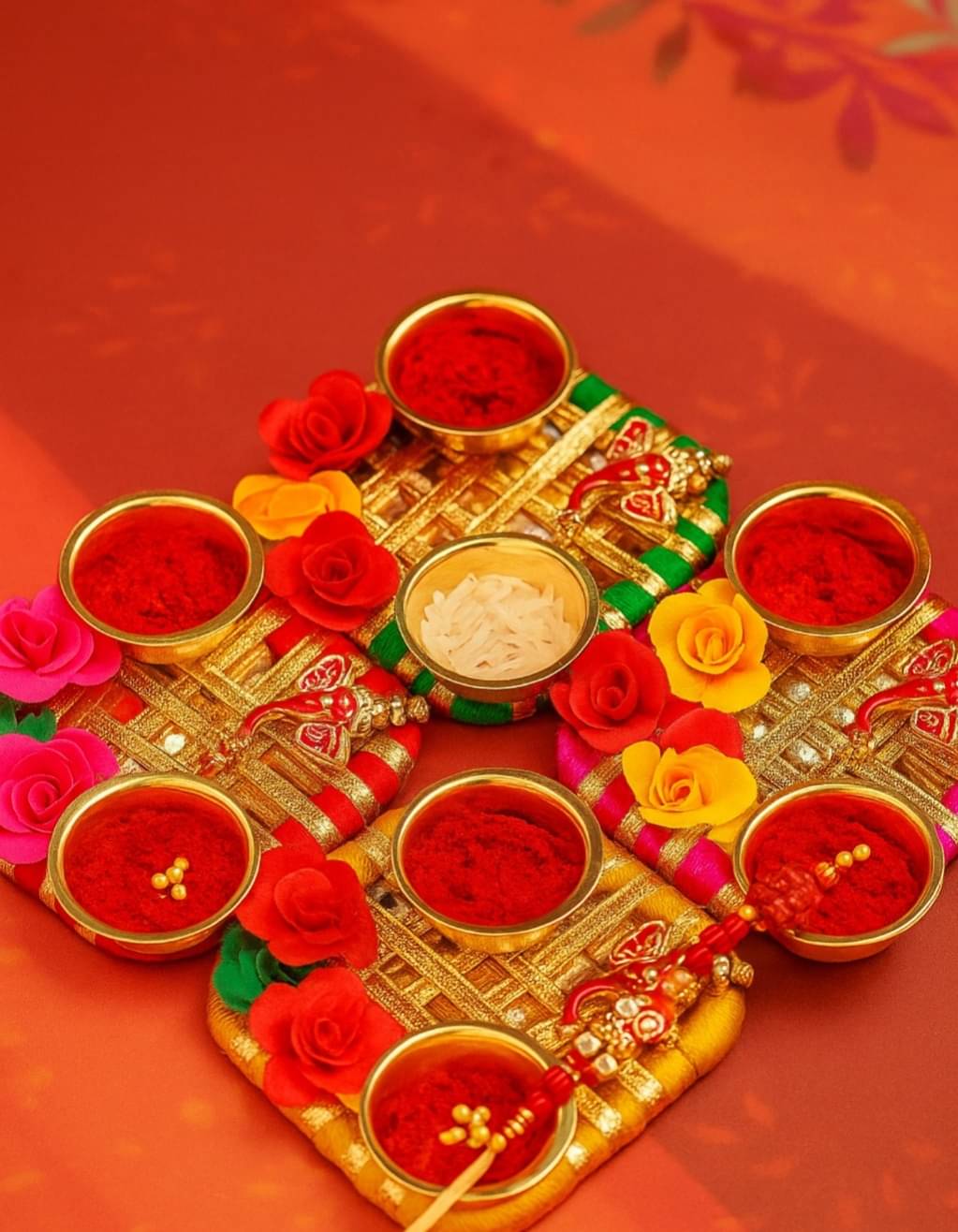 Koogly Ganpati Haldi Kumkum Stand with Roli Stick for Temple/Rakhi/Home/Return Gift Steel (1 Pieces) Multicolor Koogly Ganpati Haldi Kumkum Stand with Roli Stick for Temple/Rakhi/Home/Return Gift Steel (1 Pieces) Multicolor