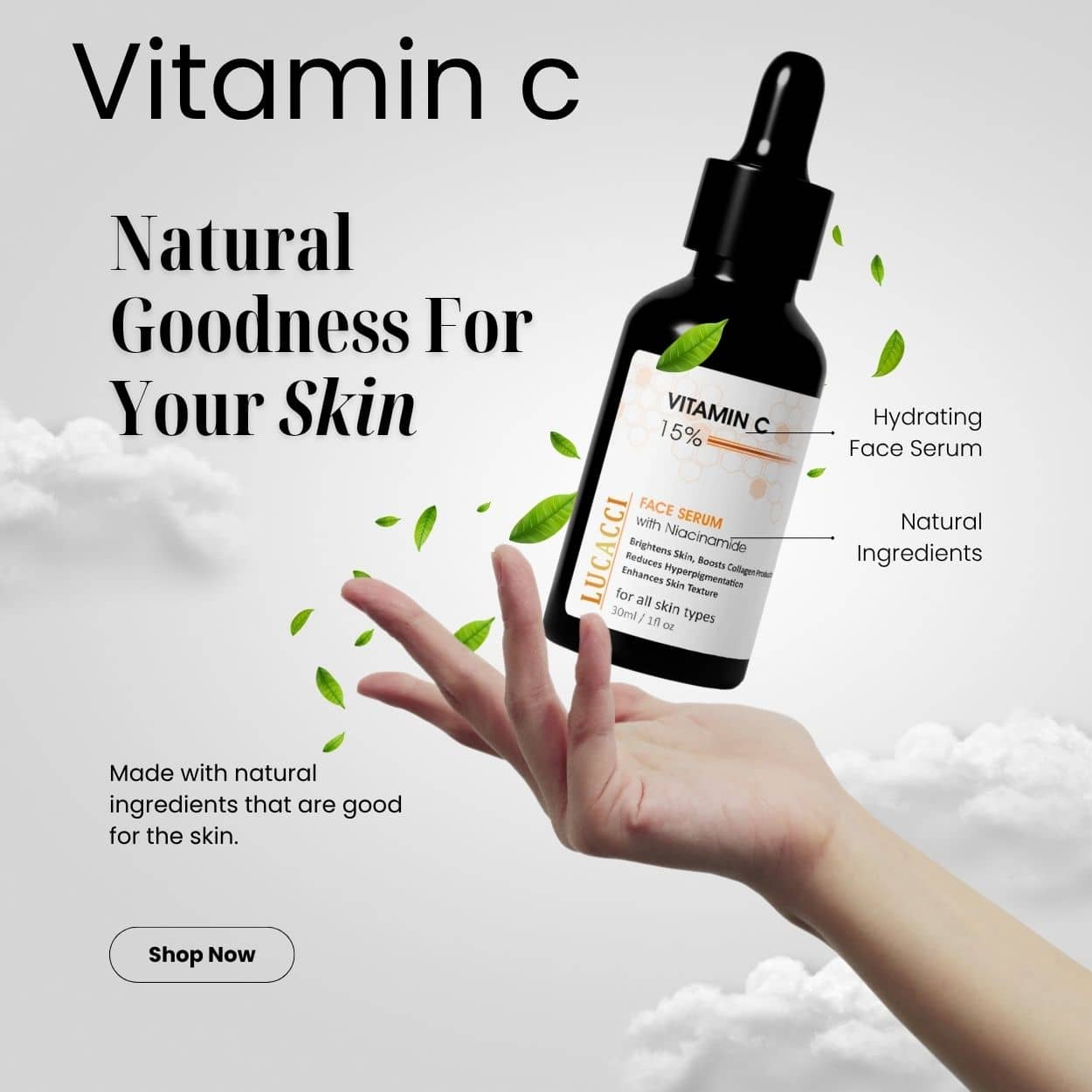 LUCACCI Face Serum Vitamin C Radiant Glow For All Skin Type ( Pack of 1 )