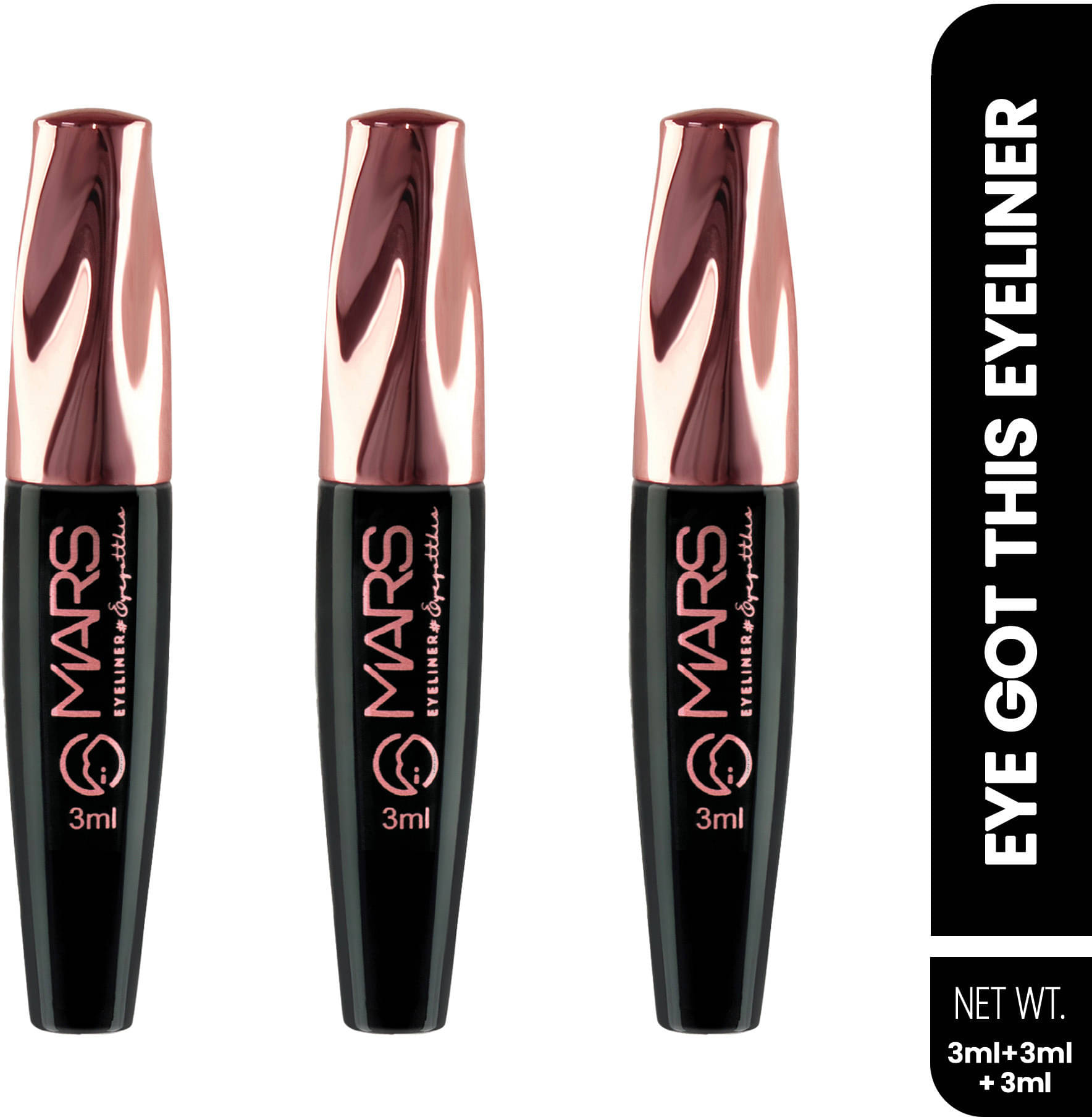     			MARS Eyes Eyeliner |Nourishing & Gorgeous | Long Lasting | Luminous & Smooth 9 ml (Jet Black)