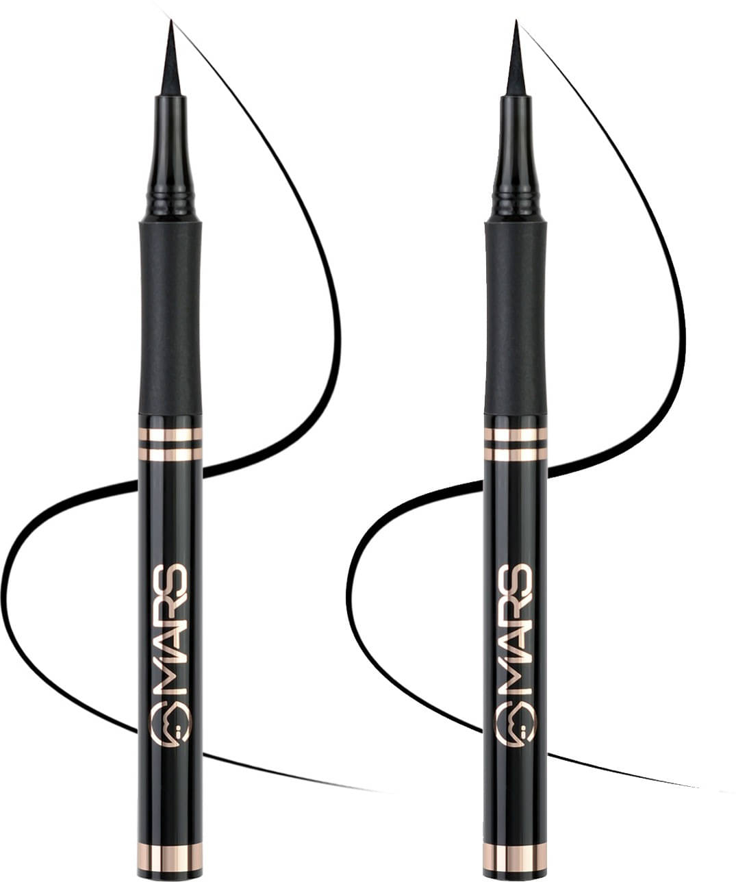     			MARS Ultra Fine Smudge and Water Proof Eyeliner Pack of 2 3 g (Jet Black)
