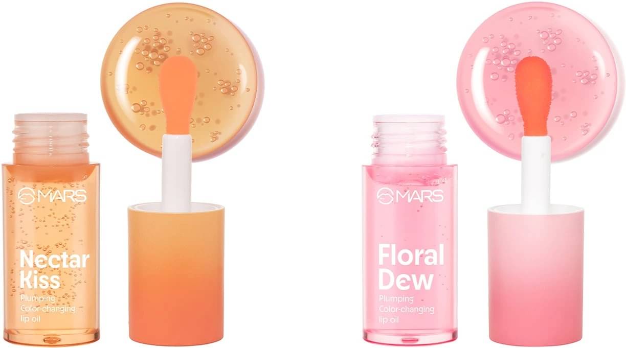     			MARS Plumping Color Changing Lip Oil (9.6 ml, FLORAL DEW,NECTAR KISS)