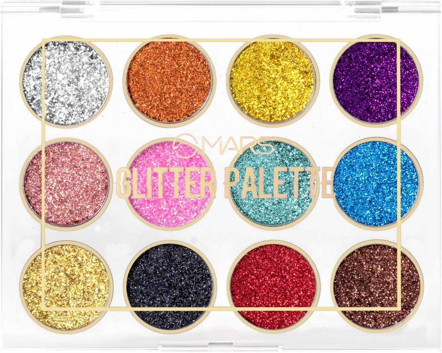MARS 12 Shade Ultra Pigmented Glitter Eyeshadow Palette 12 g (Shade-01)     			MARS 12 Shade Ultra Pigmented Glitter Eyeshadow Palette 12 g (Shade-01)